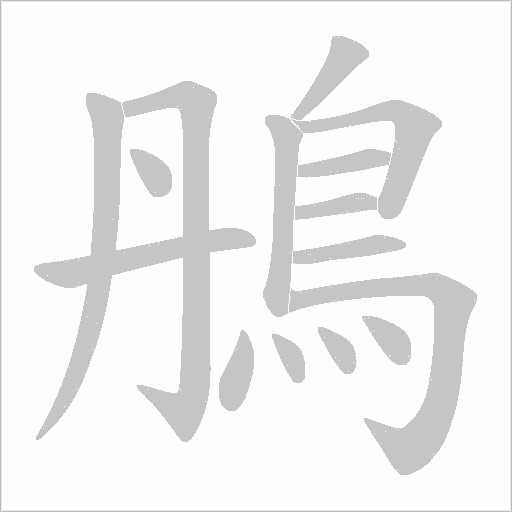 鴅字动态笔顺演示