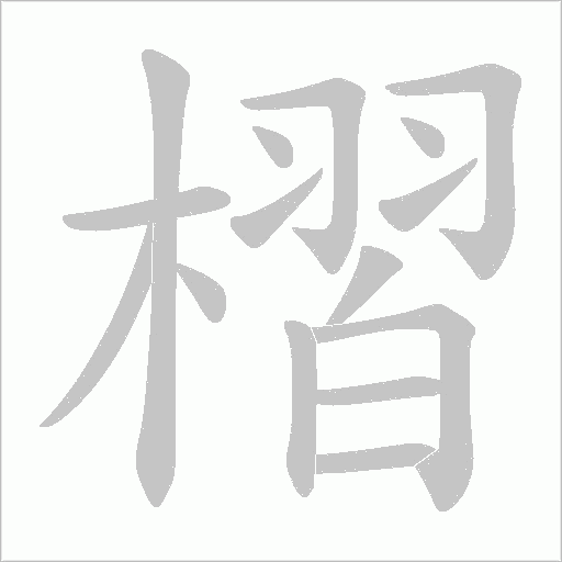 槢字动态笔顺演示