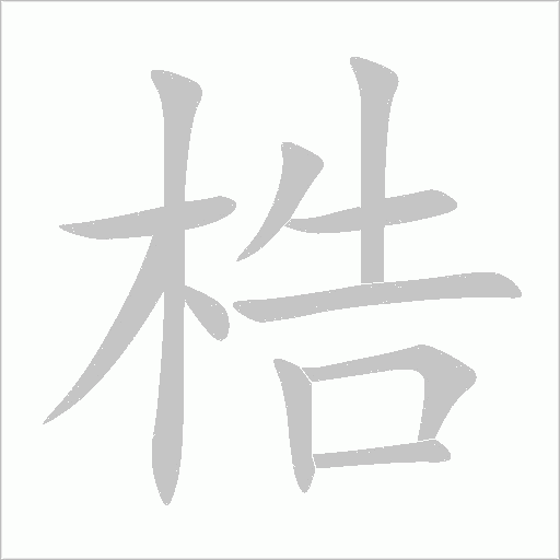梏字动态笔顺演示