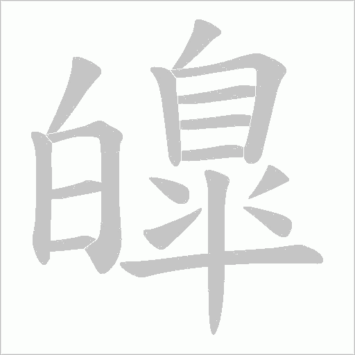 皥字动态笔顺演示