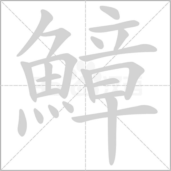 鱆字动态笔顺演示