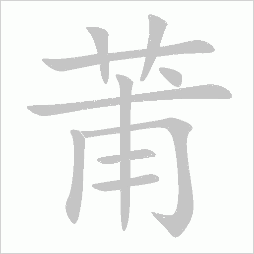莆字动态笔顺演示