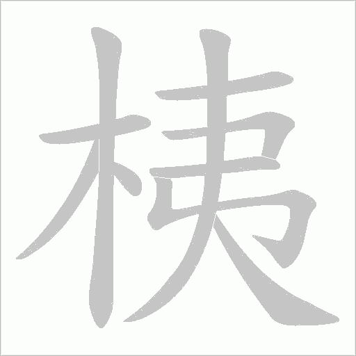 桋字动态笔顺演示