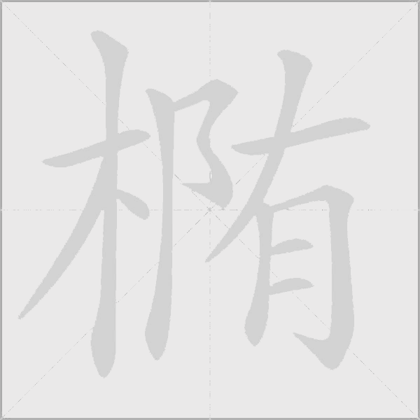 椭字动态笔顺演示