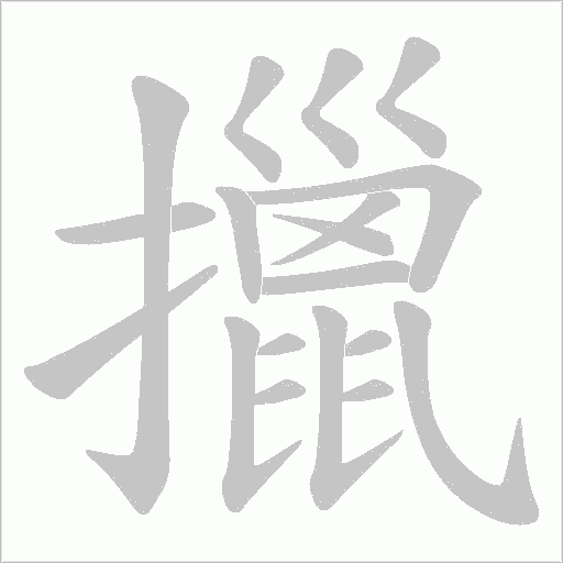 擸字动态笔顺演示