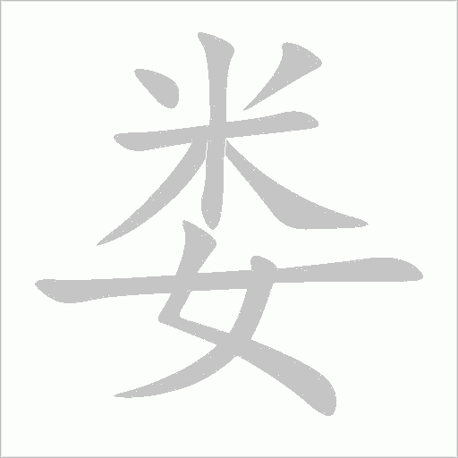 娄字动态笔顺演示