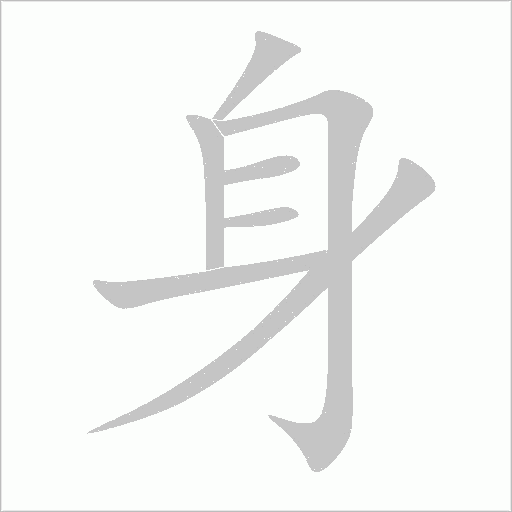身字动态笔顺演示