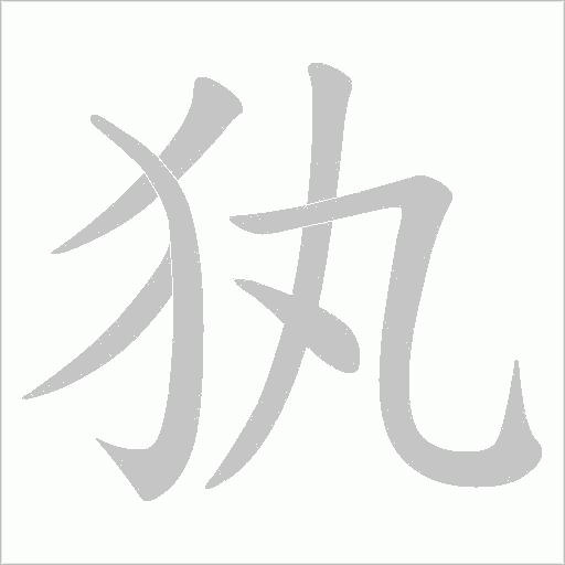 犱字动态笔顺演示