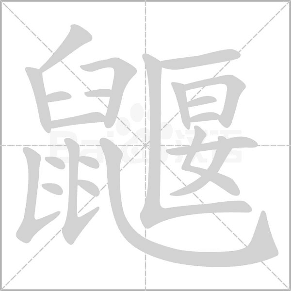 鼴字动态笔顺演示