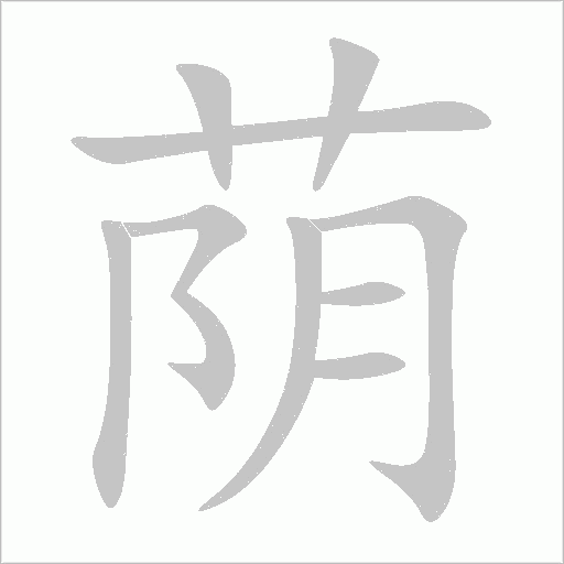 荫字动态笔顺演示