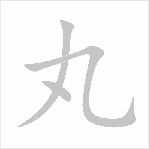 丸字动态笔顺演示
