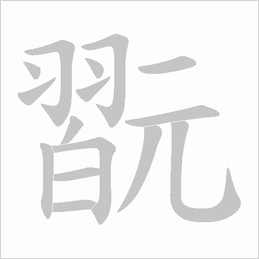 翫字动态笔顺演示