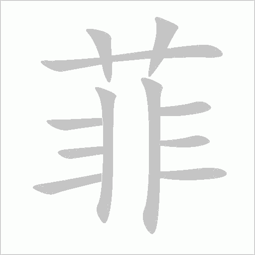 菲字动态笔顺演示