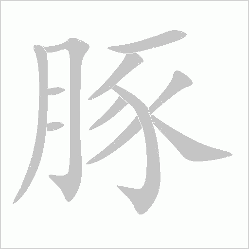 豚字动态笔顺演示