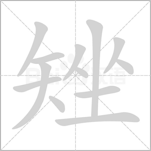 矬字动态笔顺演示