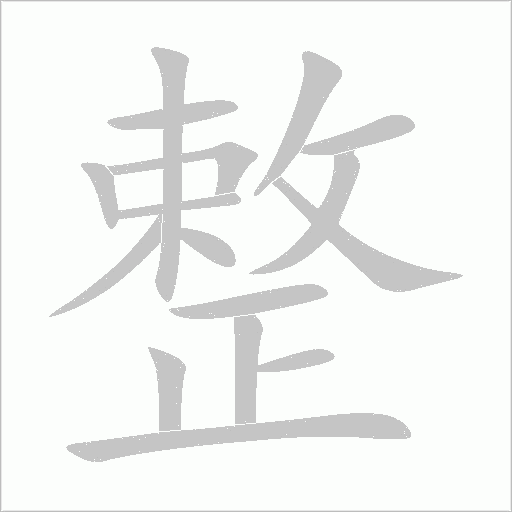 整字动态笔顺演示