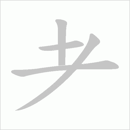 耂字动态笔顺演示