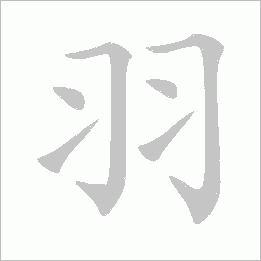 羽字动态笔顺演示