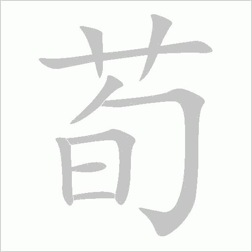荀字动态笔顺演示