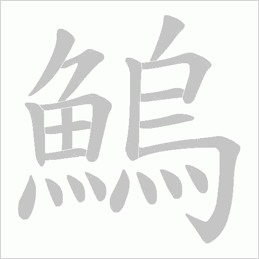 鰞字动态笔顺演示