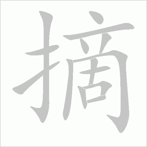 摘字动态笔顺演示