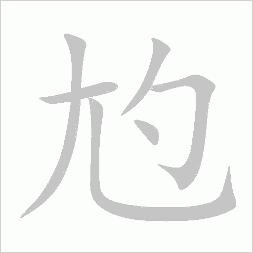 尥字动态笔顺演示