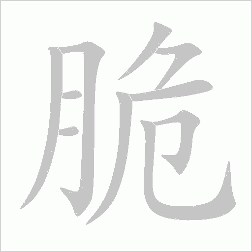 脆字动态笔顺演示