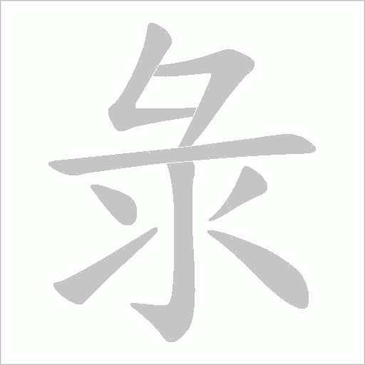 彔字动态笔顺演示