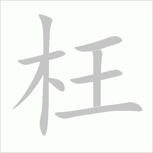 枉字动态笔顺演示