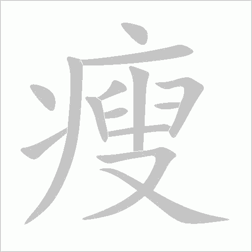 瘦字动态笔顺演示