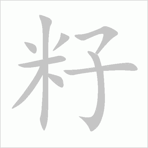 籽字动态笔顺演示