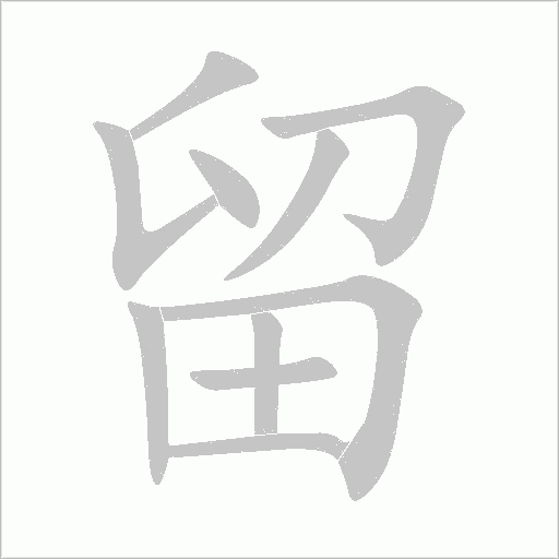 留字动态笔顺演示