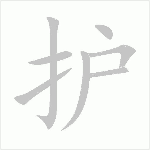 护字动态笔顺演示