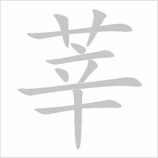 莘字动态笔顺演示