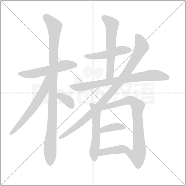 楮字动态笔顺演示