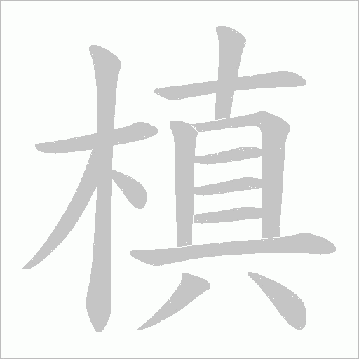 槙字动态笔顺演示