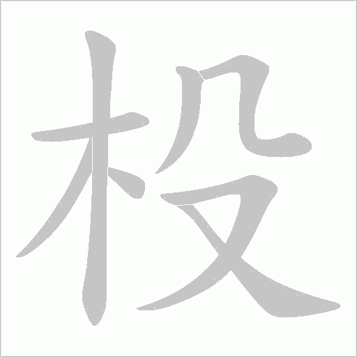 杸字动态笔顺演示