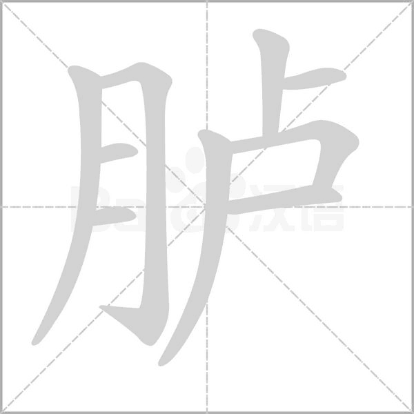 胪字动态笔顺演示