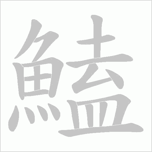 鰪字动态笔顺演示