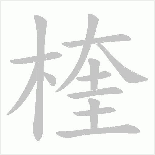 楏字动态笔顺演示
