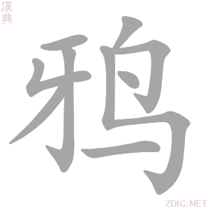 鸦字动态笔顺演示