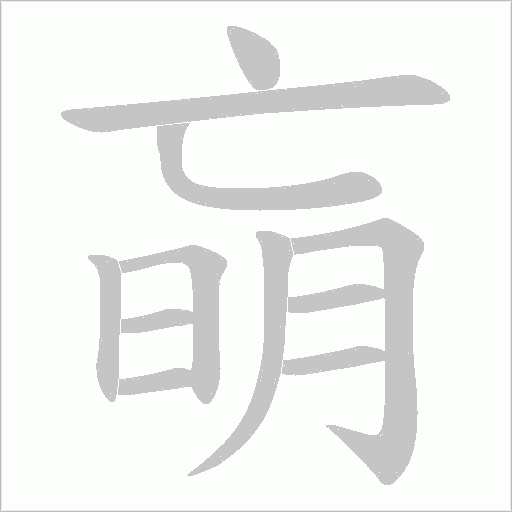 朚字动态笔顺演示
