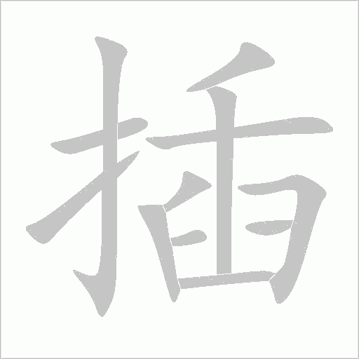 插字动态笔顺演示