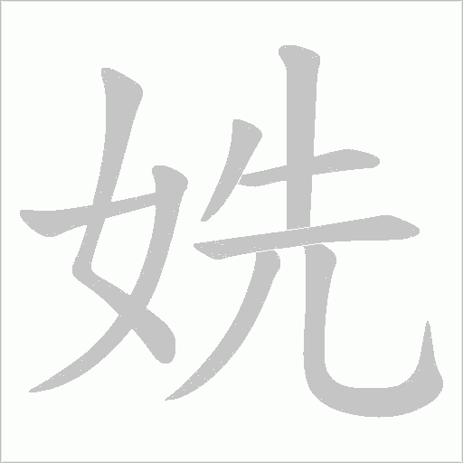 姺字动态笔顺演示