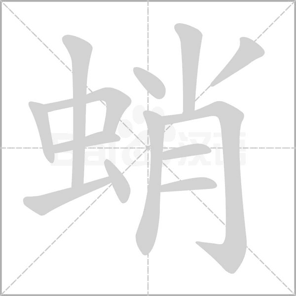 蛸字动态笔顺演示