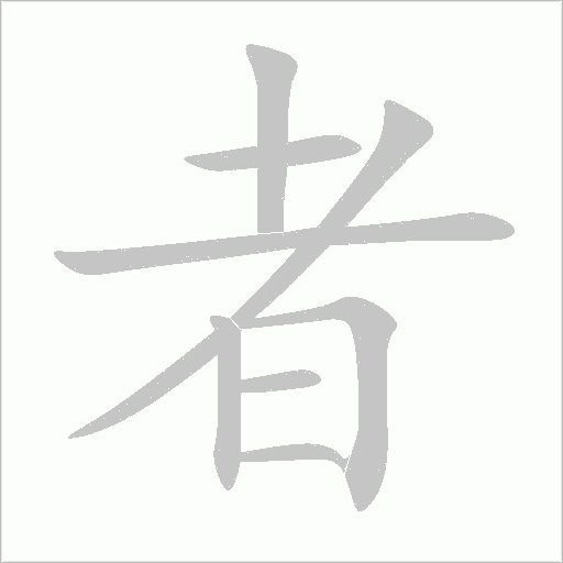 者字动态笔顺演示