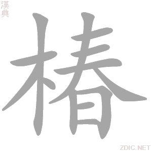 椿字动态笔顺演示