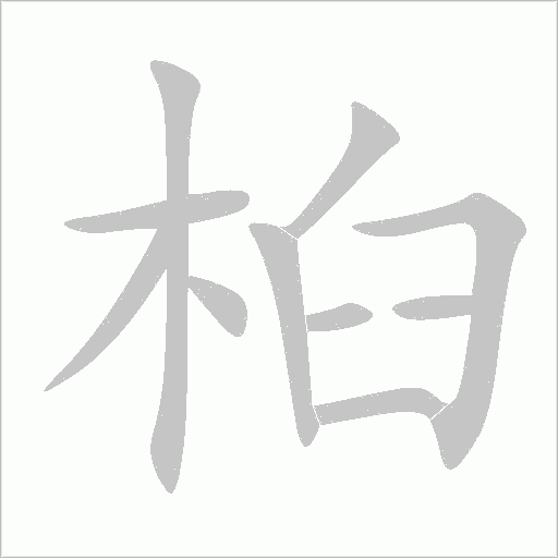 桕字动态笔顺演示