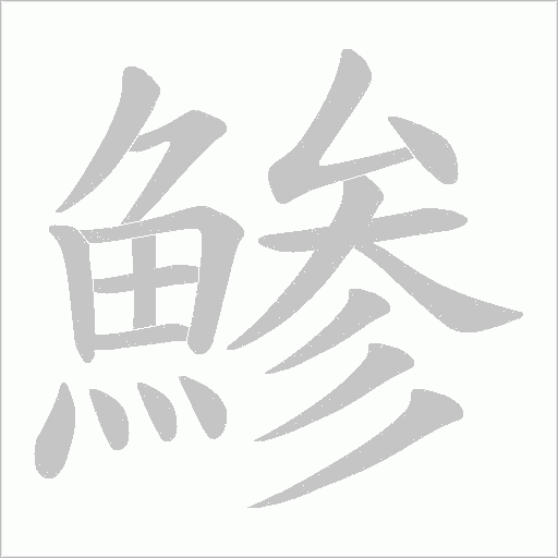 鯵字动态笔顺演示