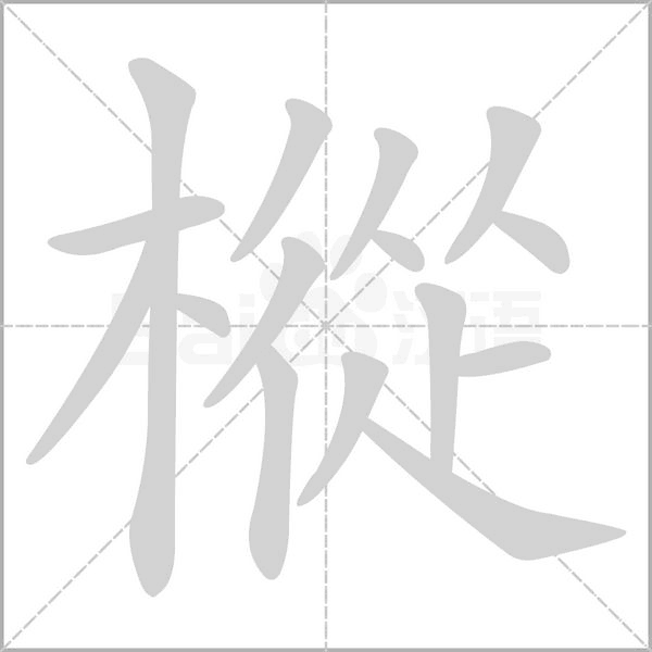 樅字动态笔顺演示